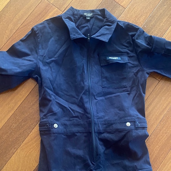 Milano Dark Blue Kids Cargo Jumpsuit - Picture 1 of 8